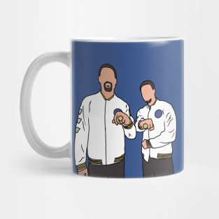 Klay Thompson, Steph Curry, and Their Rings Mug